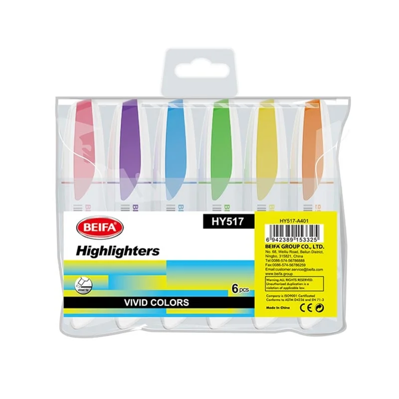 Beifa Highlighter HY517A, 6 colors
