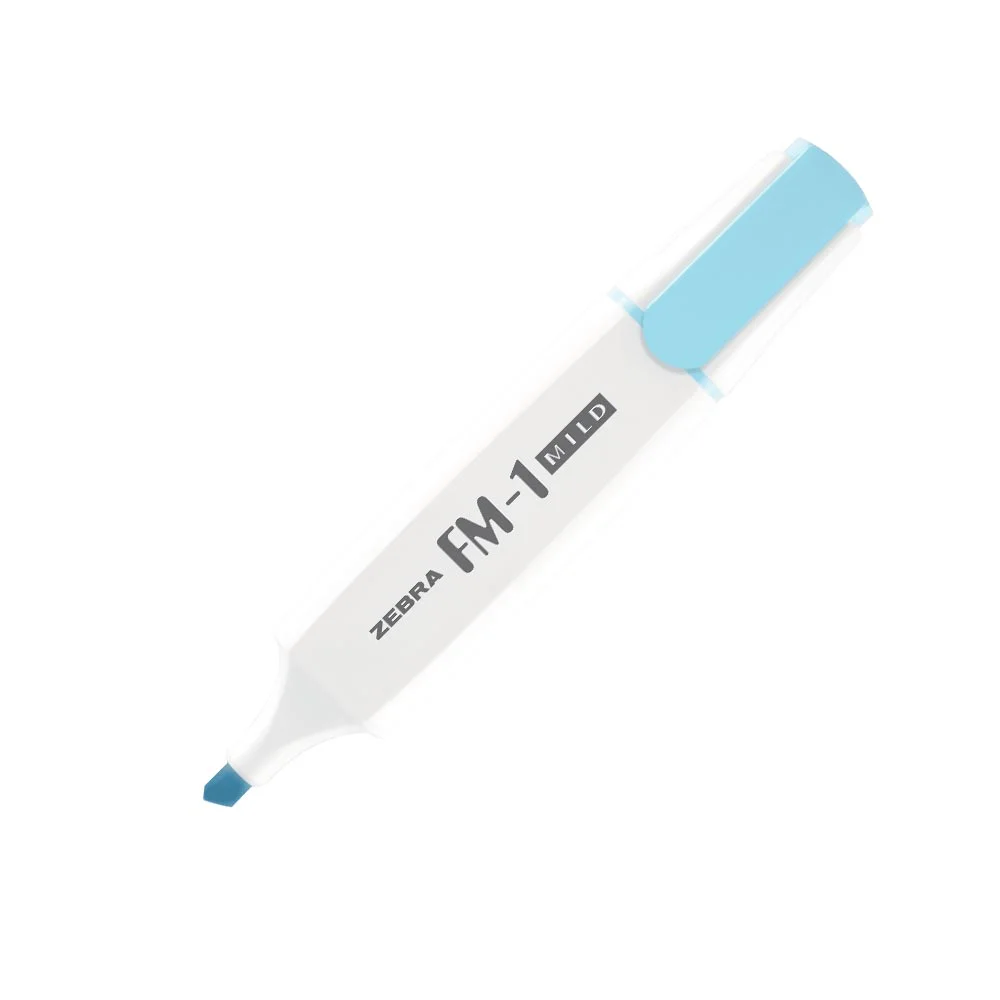 Zebra Highlighter FM-1 Mild, 3.5 mm, blue