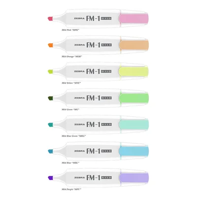Zebra Highlighter FM-1 Mild, 3.5 mm, blue-green