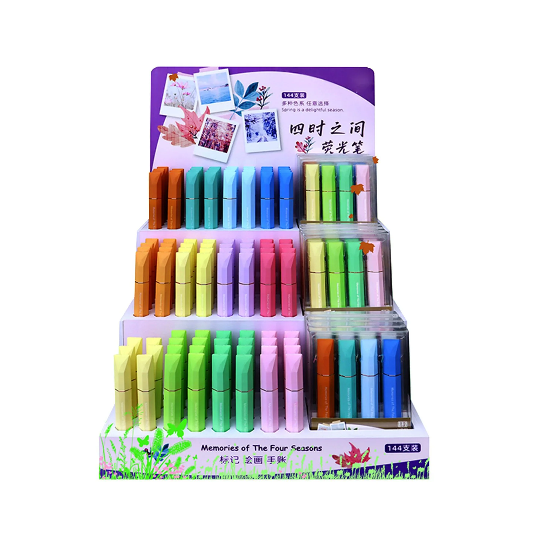 Beifa highlighter HY553D-DJ01, 144 pcs in display
