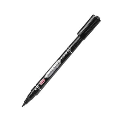 Beifa Permanent marker PY900, double, 0.5 - 2 mm, black