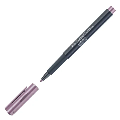 Faber-Castell Marker, round, 1.5 mm, metallic, dark pink