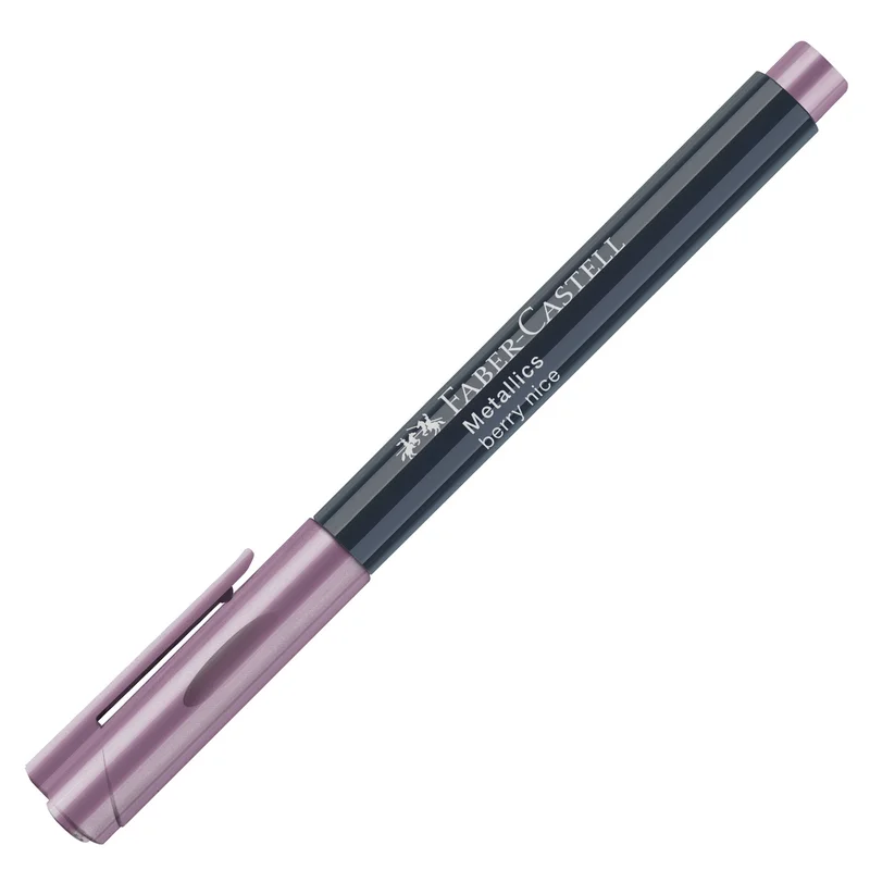 Faber-Castell Marker, round, 1.5 mm, metallic, dark pink