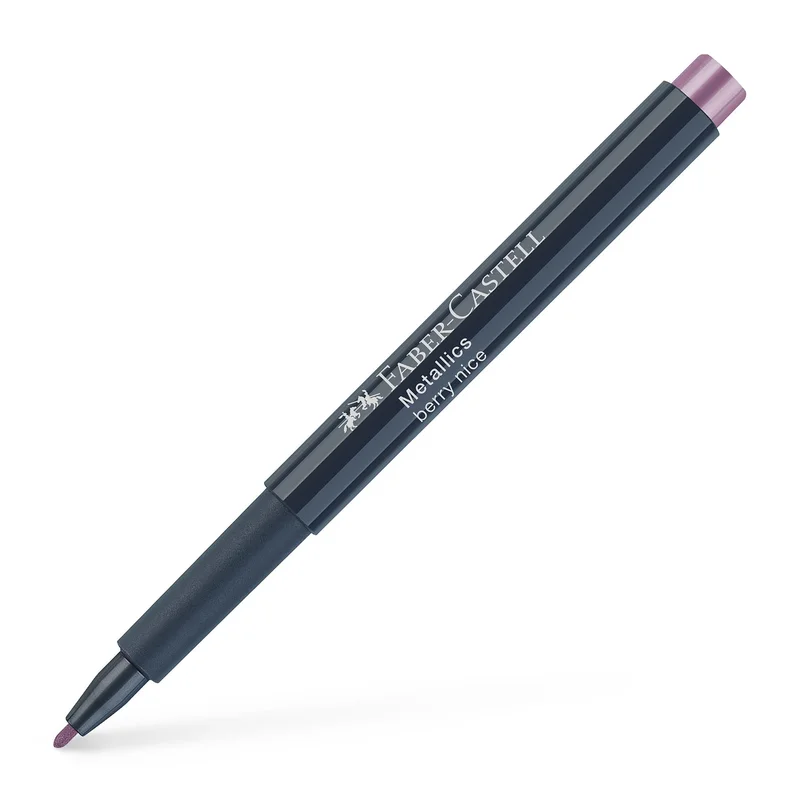 Faber-Castell Marker, round, 1.5 mm, metallic, dark pink