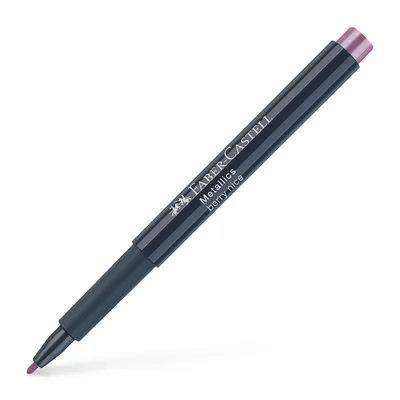 Faber-Castell Marker, round, 1.5 mm, metallic, dark pink