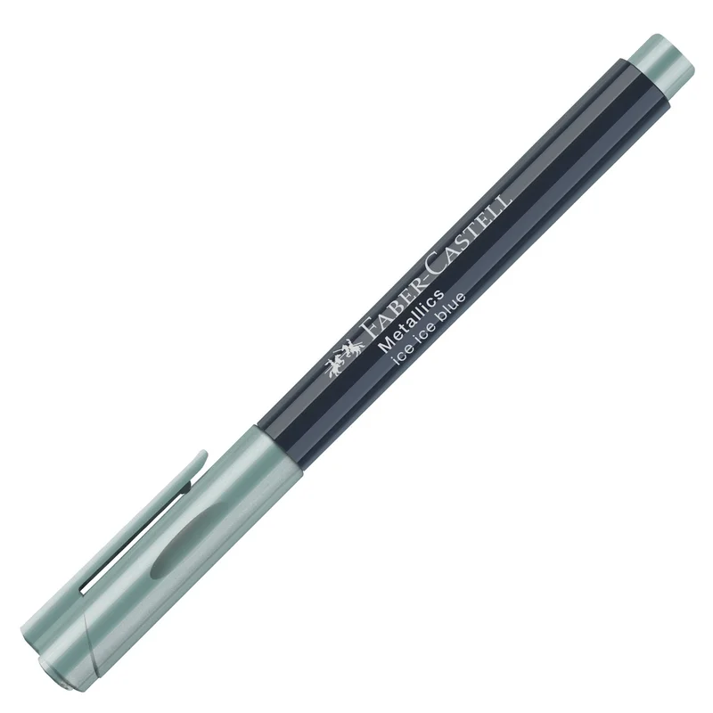 Faber-Castell Marker, round, 1.5 mm, metallic, light blue