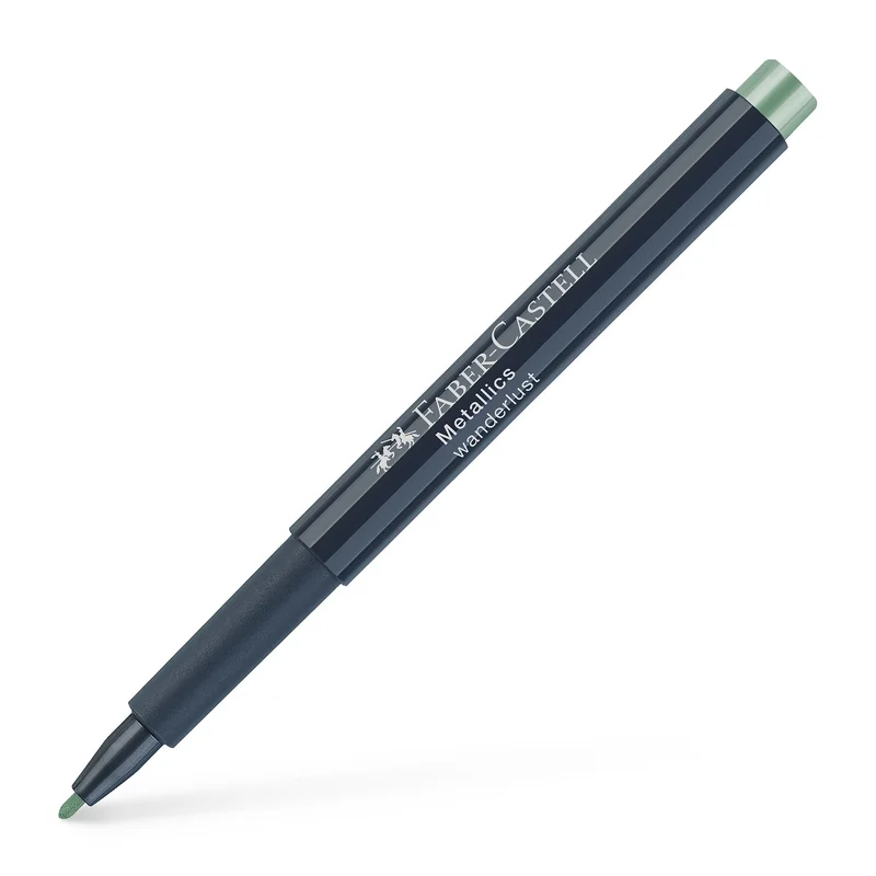 Faber-Castell Marker, round, 1.5 mm, metallic, light green