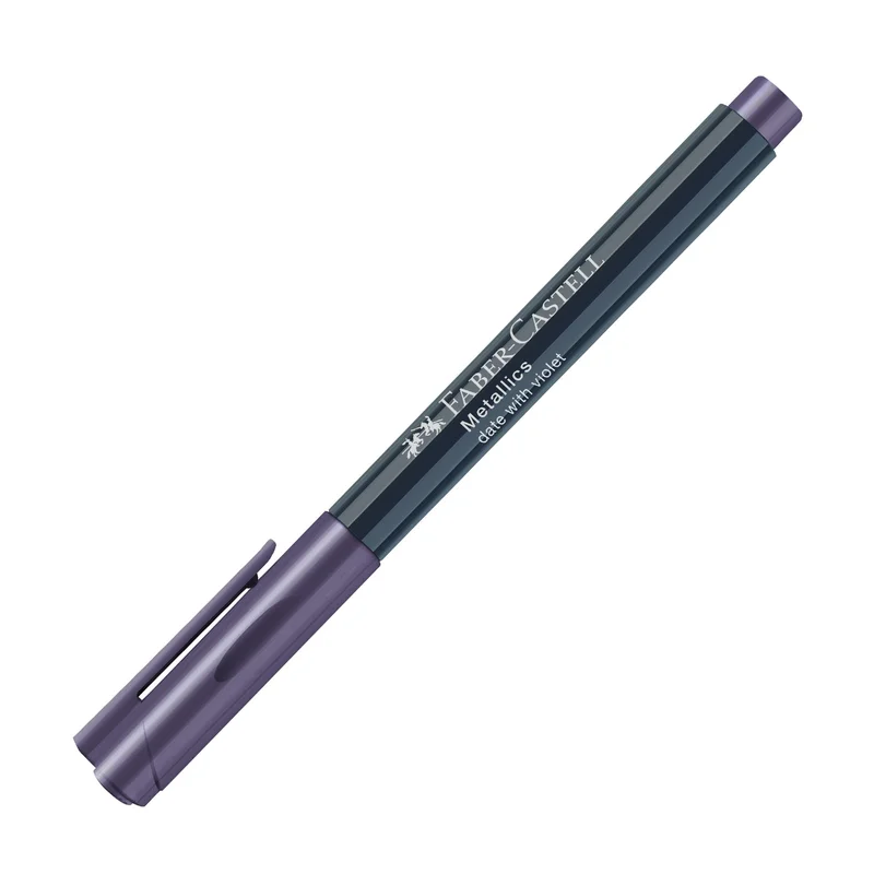 Faber-Castell Marker, bullet tip, 1.5 mm, metallic, purple