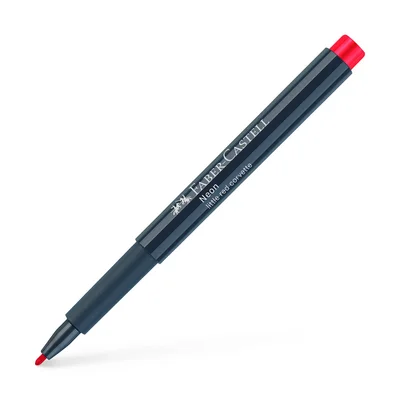 Faber-Castell Marker, round, 1.5 mm, neon, red