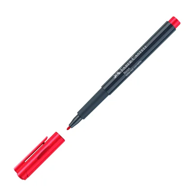 Faber-Castell Marker, round, 1.5 mm, neon, red