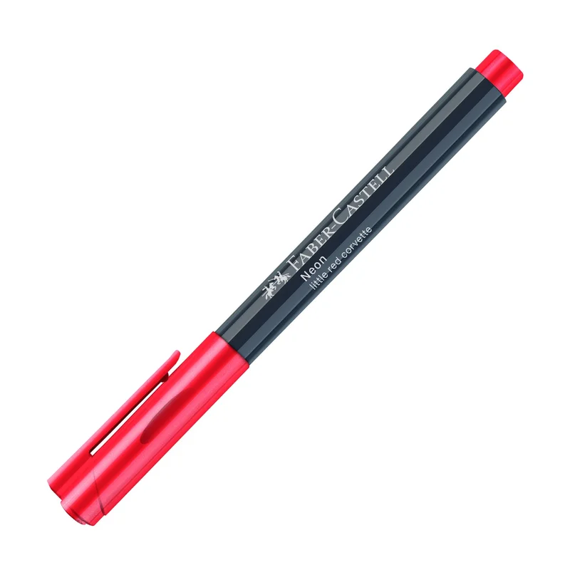 Faber-Castell Marker, round, 1.5 mm, neon, red