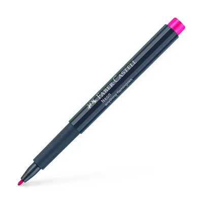 Faber-Castell Marker, round, 1.5 mm, neon, pink