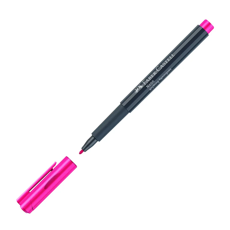 Faber-Castell Marker, round, 1.5 mm, neon, pink