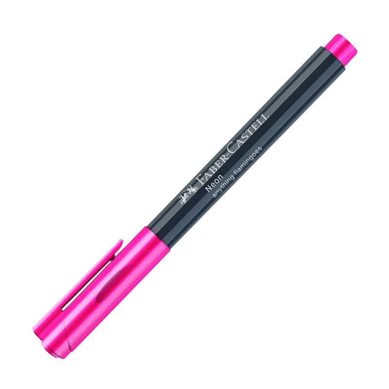 Faber-Castell Marker, round, 1.5 mm, neon, pink