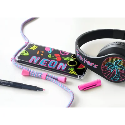 Faber-Castell Highlighters, Round, Neon, 6 Colours