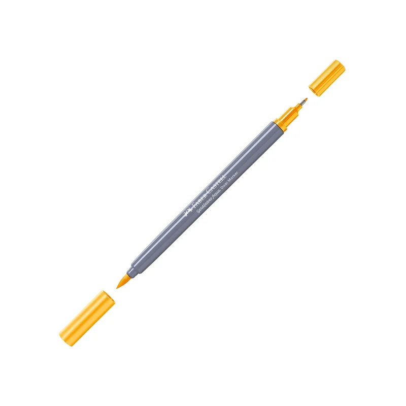 Faber-Castell Marker Goldfaber A.Dual, No. 208, mid yellow chrome