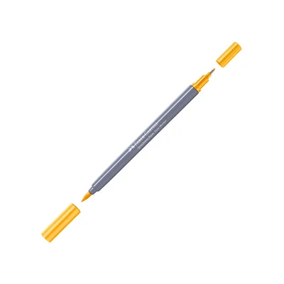 Faber-Castell Marker Goldfaber A.Dual, No. 208, mid yellow chrome