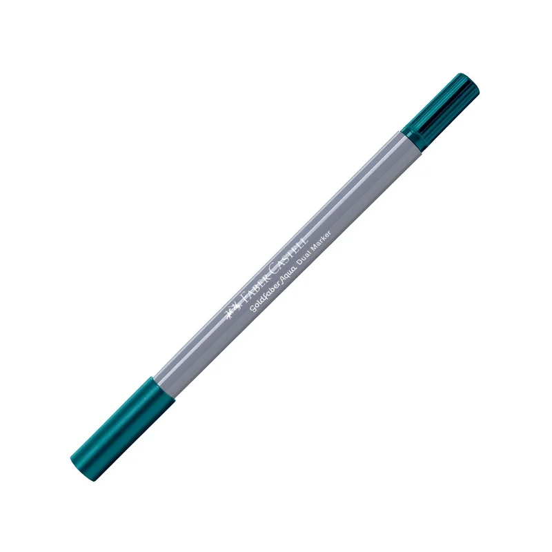 Faber-Castell Marker Goldfaber A.Dual, No. 158, dark cobalt green