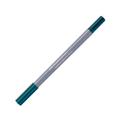 Faber-Castell Marker Goldfaber A.Dual, No. 158, dark cobalt green