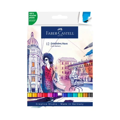 Faber-Castell Marker Goldfaber A.Dual, 12 Colours