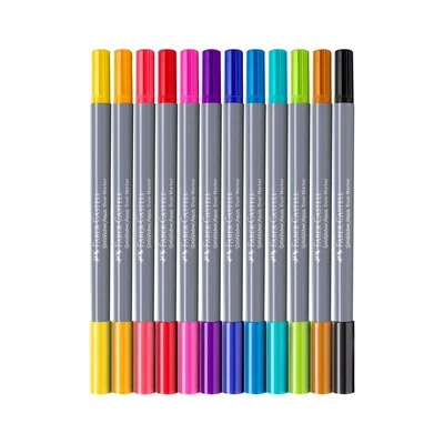 Faber-Castell Marker Goldfaber A.Dual, 12 Colours