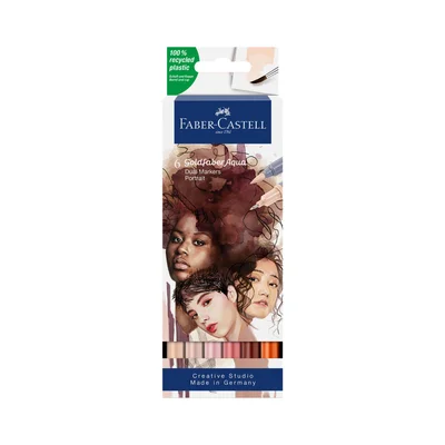 Faber-Castell Marker Goldfaber A.Dual, portrait, 6 pieces