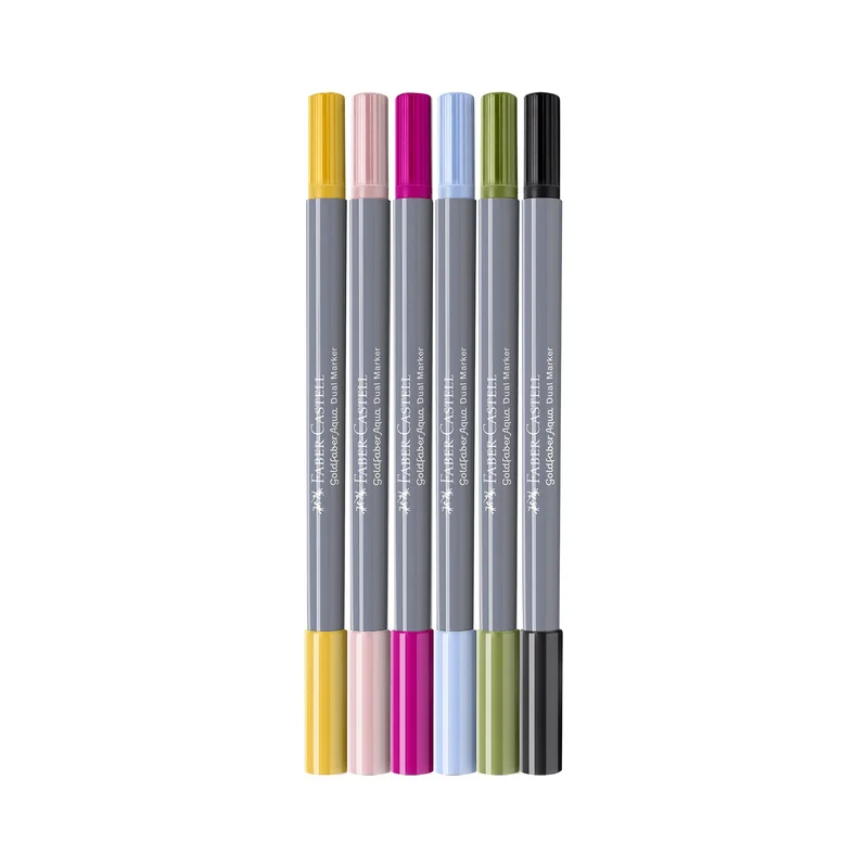 Faber-Castell Marker Goldfaber A.Dual, lettering, 6 pcs