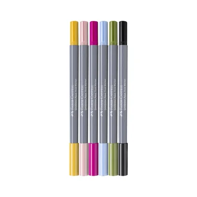 Faber-Castell Marker Goldfaber A.Dual, lettering, 6 pcs