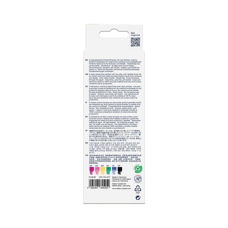 Faber-Castell Goldfaber A.Dual Marker, graffiti, 6 pcs