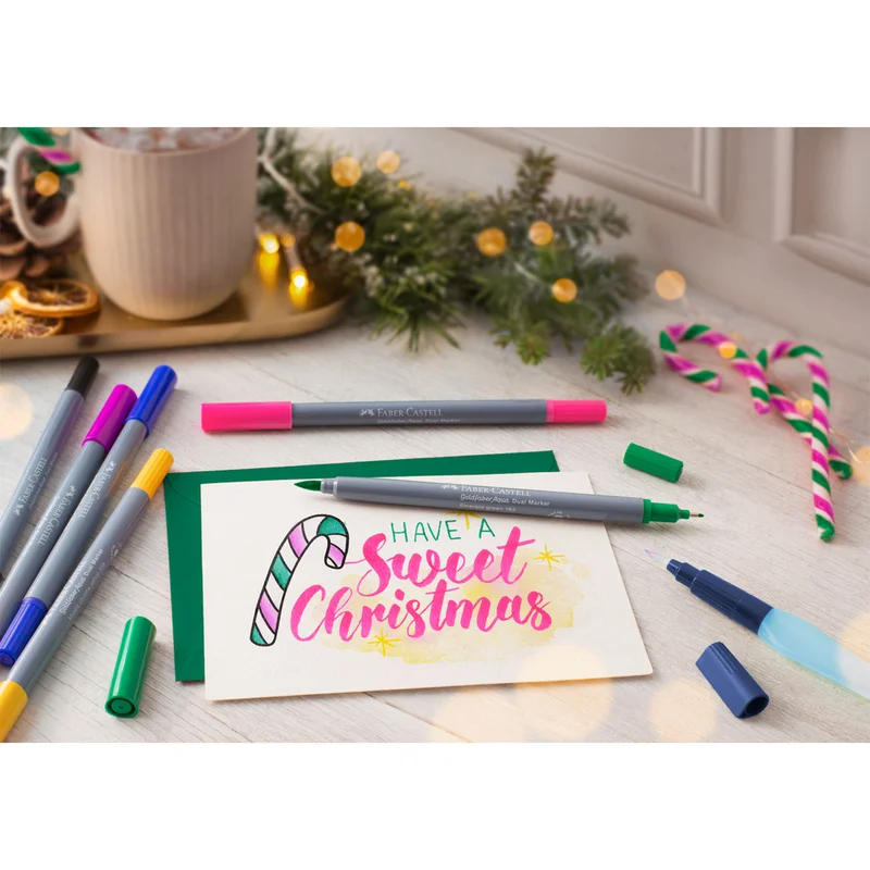 Faber-Castell Маркер Goldfaber Aqua Dual, графити, 6 броя
