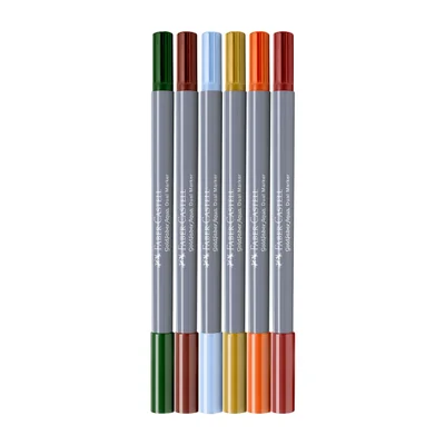 Faber-Castell Маркер Goldfaber Aqua Dual, тоскана, 6 броя