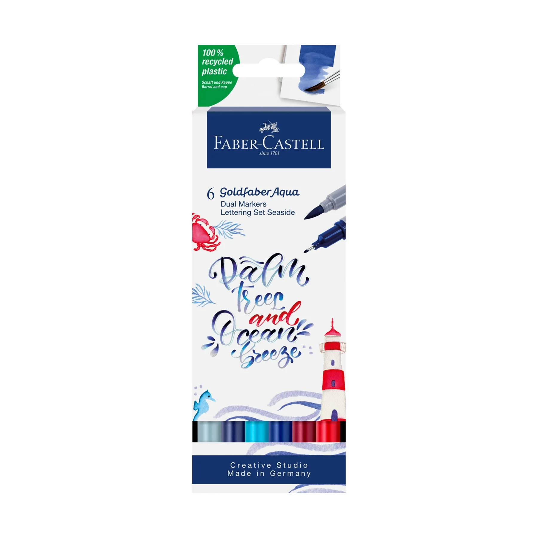 Faber-Castell Marker Goldfaber A.Dual – Seaside, set of 6