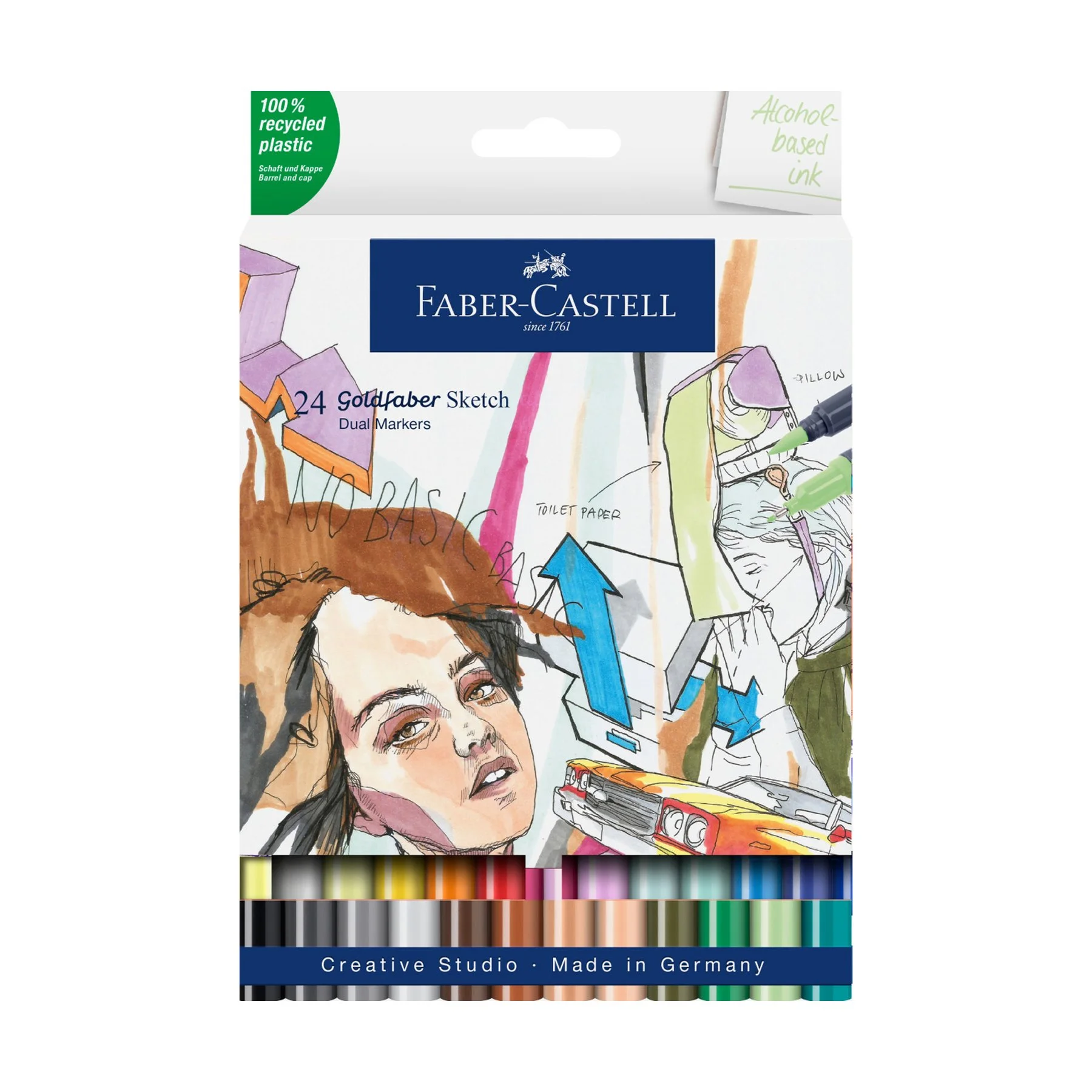 Faber-Castell Marker Goldfaber Sketch, 24 pieces