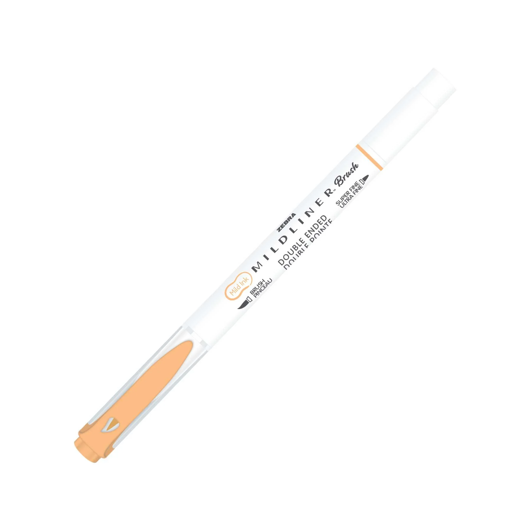 Zebra Brush marker Mildliner Brush&Marker Fluorescent, orange