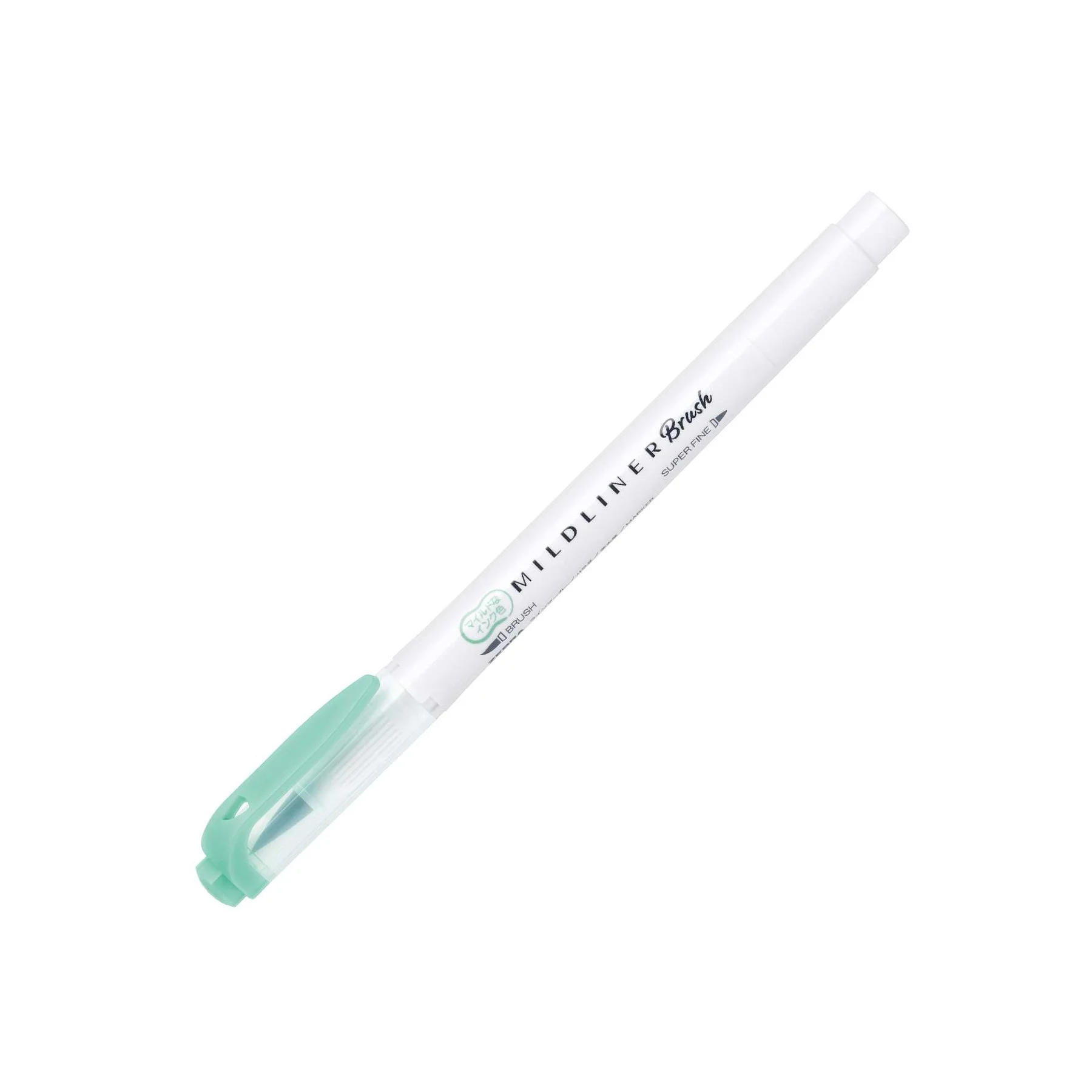 Zebra Brush marker Mildliner Brush&Marker Fluorescent, blue-green