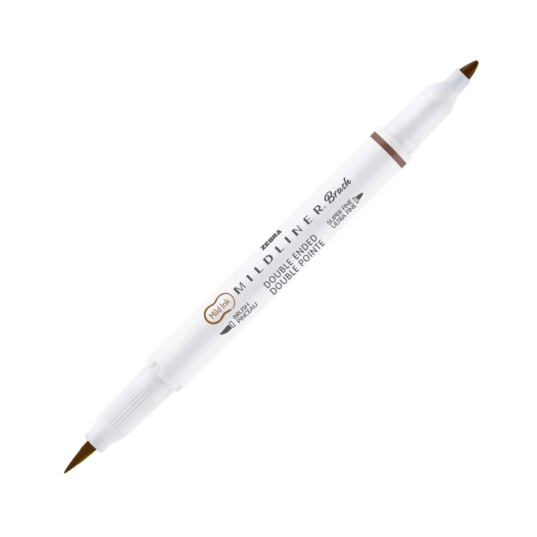 Zebra Brush Marker Mildliner Brush&Marker Warm, brown