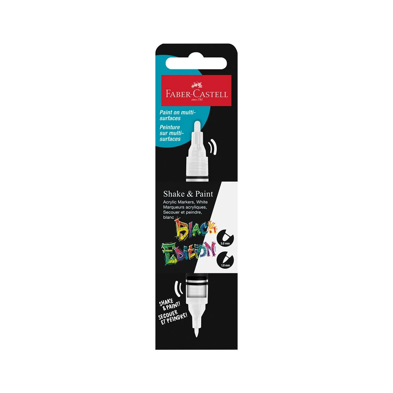 Faber-Castell Acrylic Marker Black Edition, white