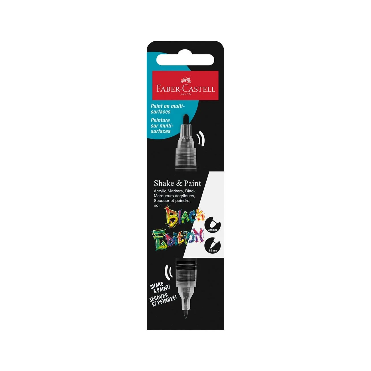 Faber-Castell Acrylic marker Black Edition, black