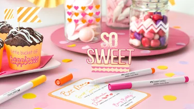 Faber-Castell Маркер Sweet Moments, объл, 1.5 mm, 6 цвята