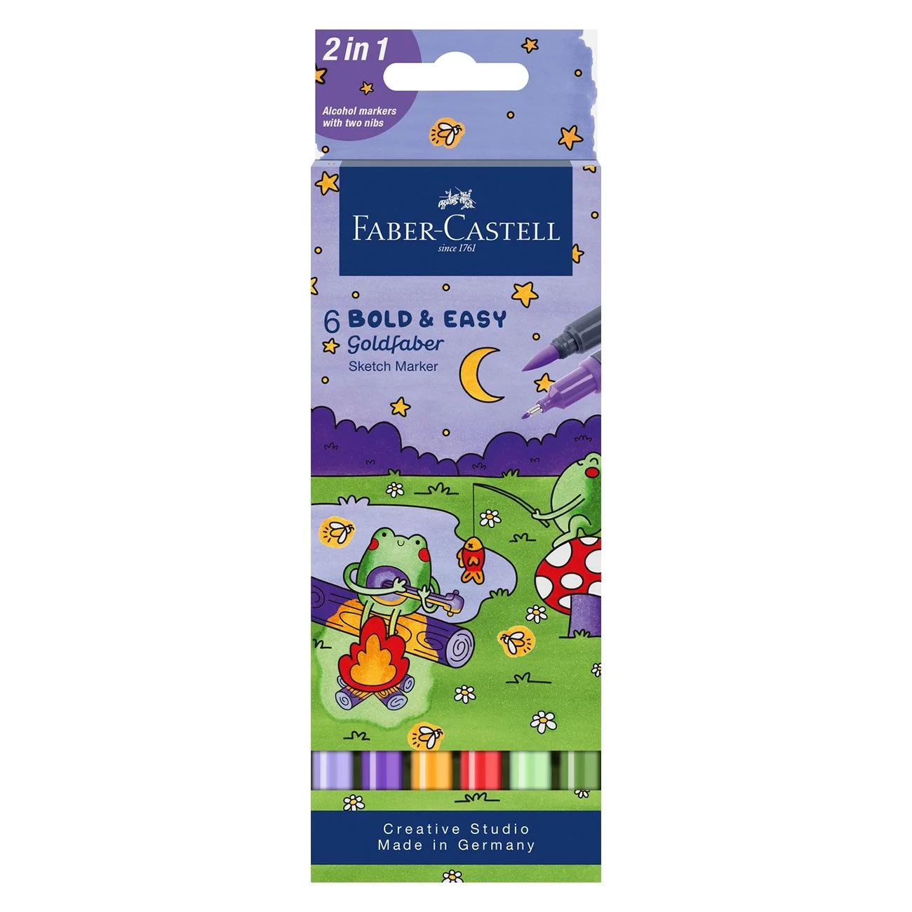 Markers Faber-Castell Goldfaber Sketch, Bold Easy, set of 6