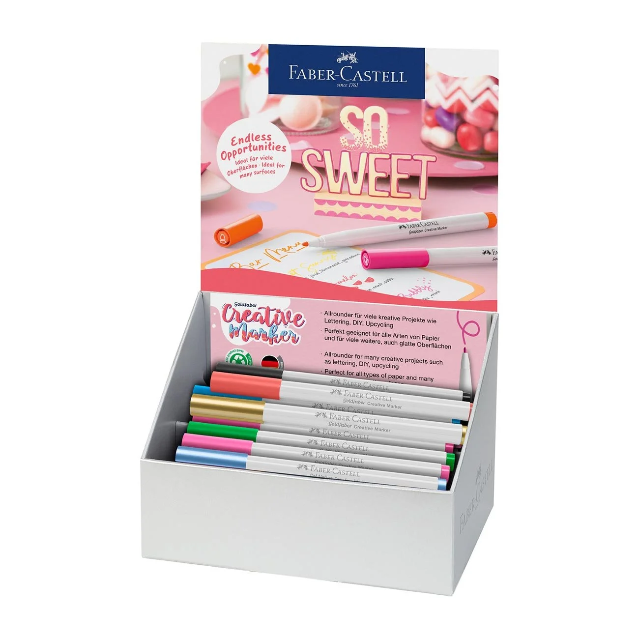Faber-Castell Маркер Creative, объл, 1.5 mm, асорти, 50 броя