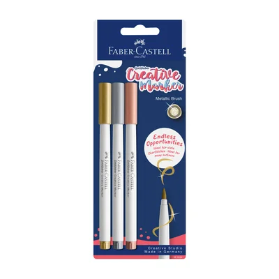 Faber-Castell Brush Marker Creative, 3 colors
