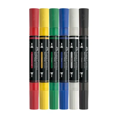 Faber-Castell Акрилен маркер Multimark Basic, 6 цвята