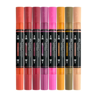 Faber-Castell Акрилен маркер Multimark Flame, 6+2 броя