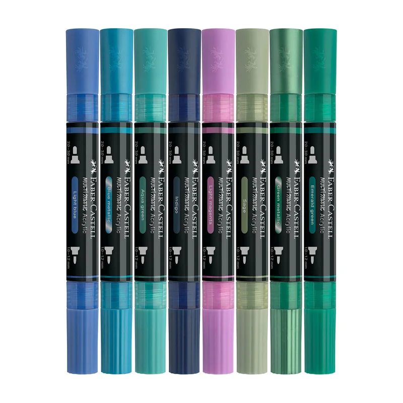 Faber-Castell Акрилен маркер Multimark Frost, 6+2 броя