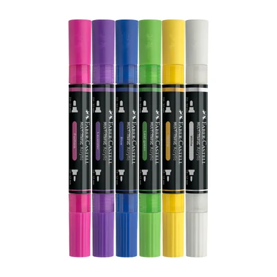 Faber-Castell Акрилен маркер Multimark Vibrant, 6 цвята
