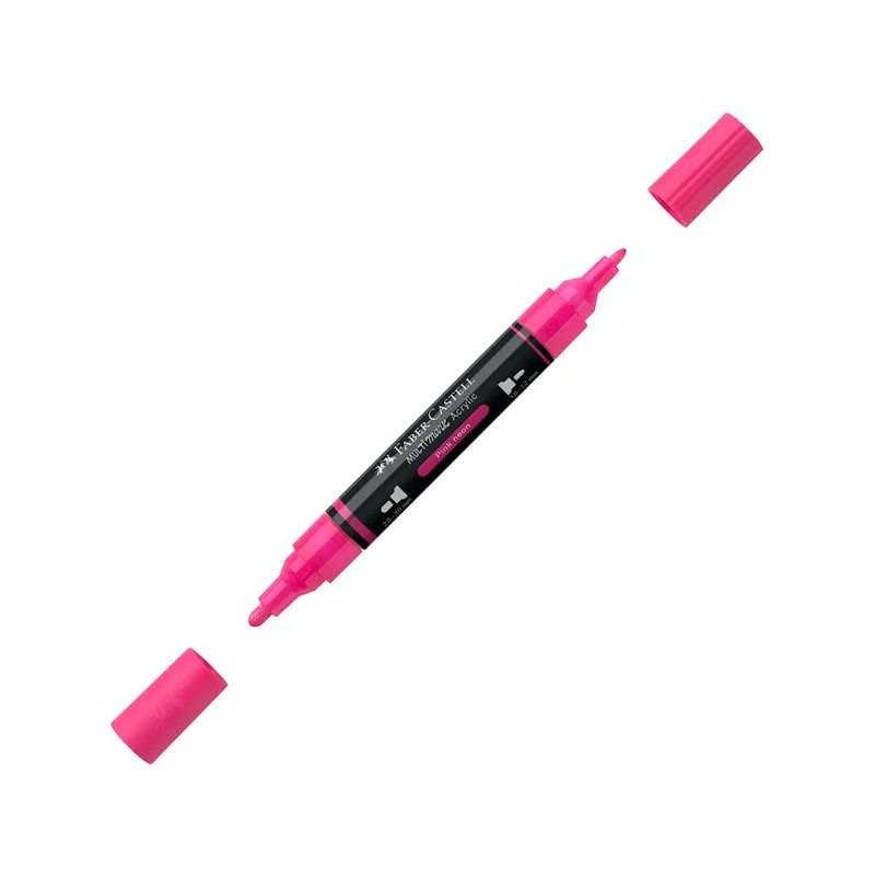 Acrylic marker Faber-Castell Multimark, No. 253, neon pink