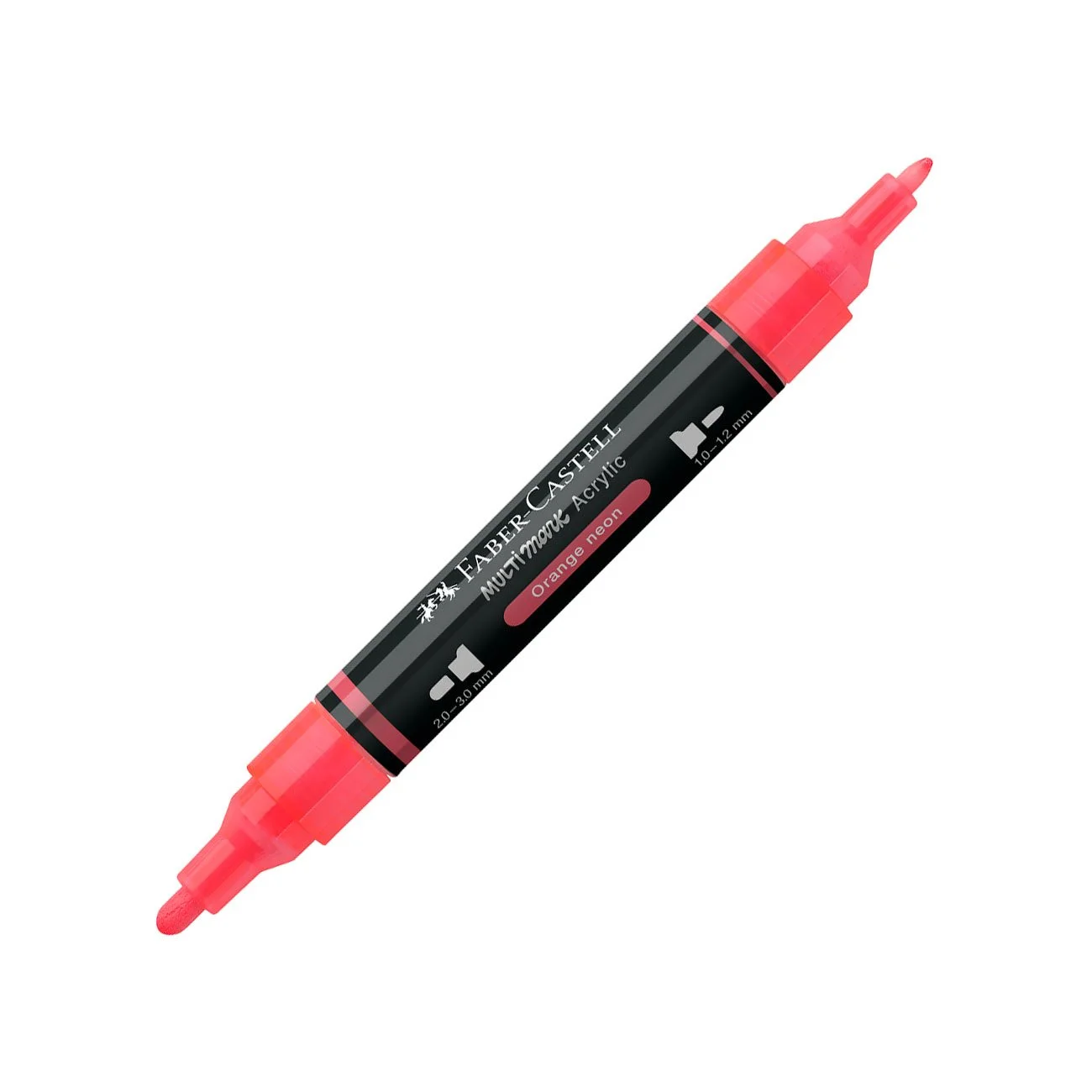Faber-Castell Акрилен маркер Multimark, № 255, неоновооранжев