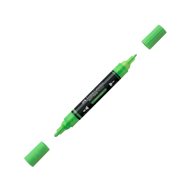 Faber-Castell Акрилен маркер Multimark, № 257, неоновозелен