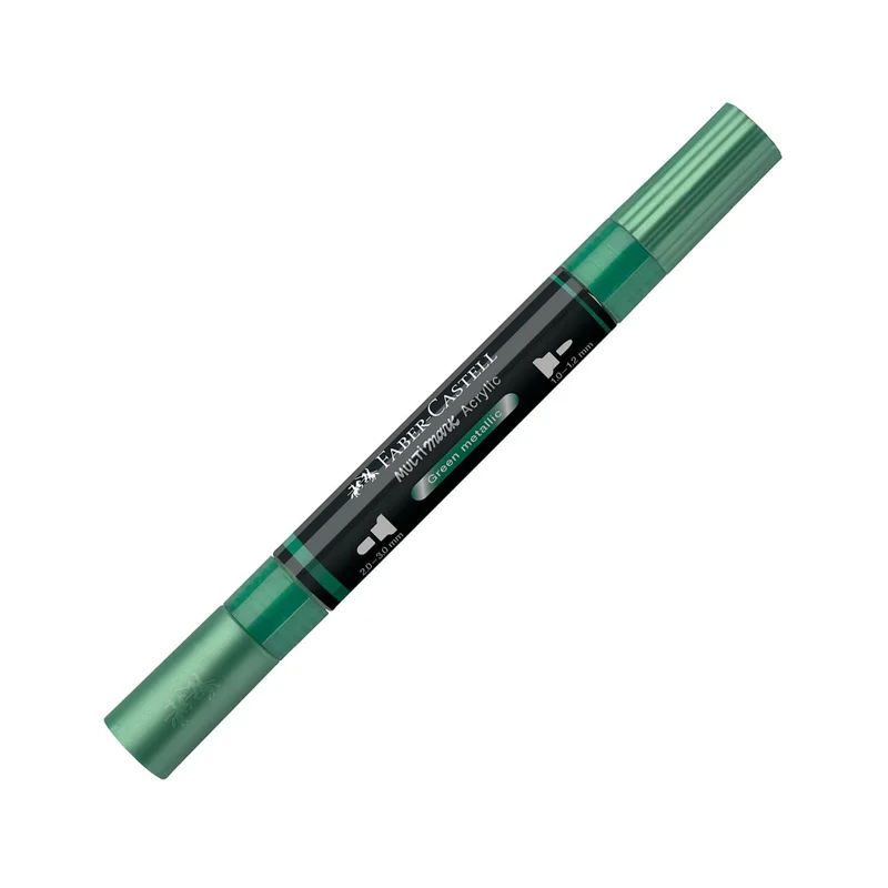 Faber-Castell Акрилен маркер Multimark, № 295, зелен металик